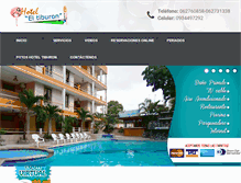 Tablet Screenshot of hoteltiburonatacames.com